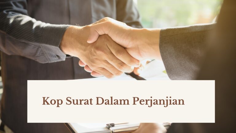 Kop Surat Dalam Perjanjian