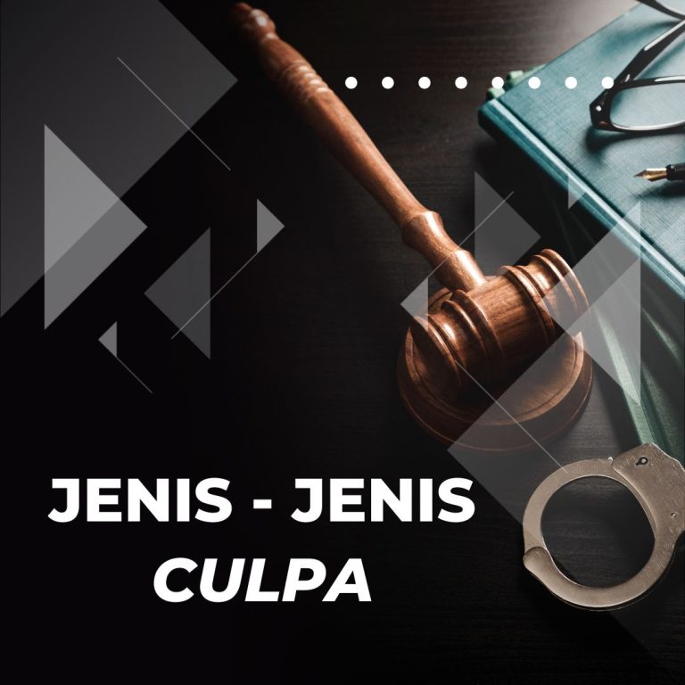 JENIS – JENIS CULPA