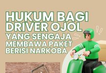HUKUM BAGI DRIVER OJOL YANG SENGAJA MEMBAWA PAKET BERISI NARKOBA